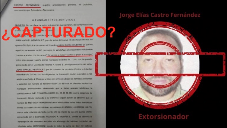 Jorge Elias Castro Fernandez es finalmente capturado